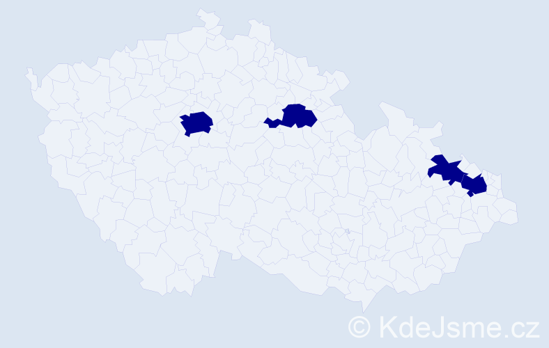 Jméno: 'Stefka', počet výskytů 4 v celé ČR