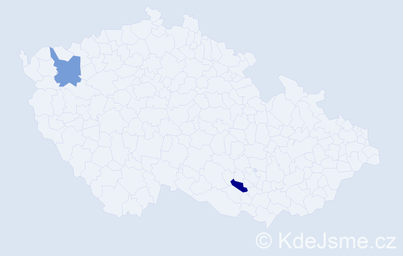 Jméno: 'Alexandr David', počet výskytů 2 v celé ČR