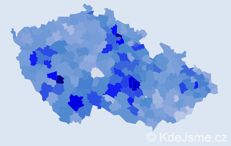 Jméno: 'Bohuslava', počet výskytů 5182 v celé ČR