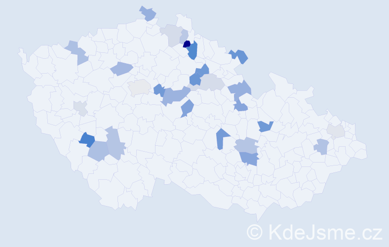 Jméno: 'Bohuška', počet výskytů 32 v celé ČR