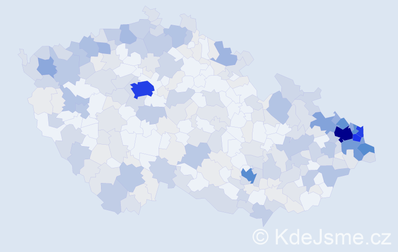 Jméno: 'Hilda', počet výskytů 915 v celé ČR