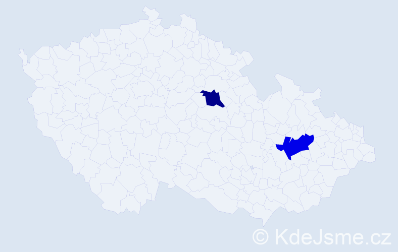 Jméno: 'Enčo', počet výskytů 2 v celé ČR