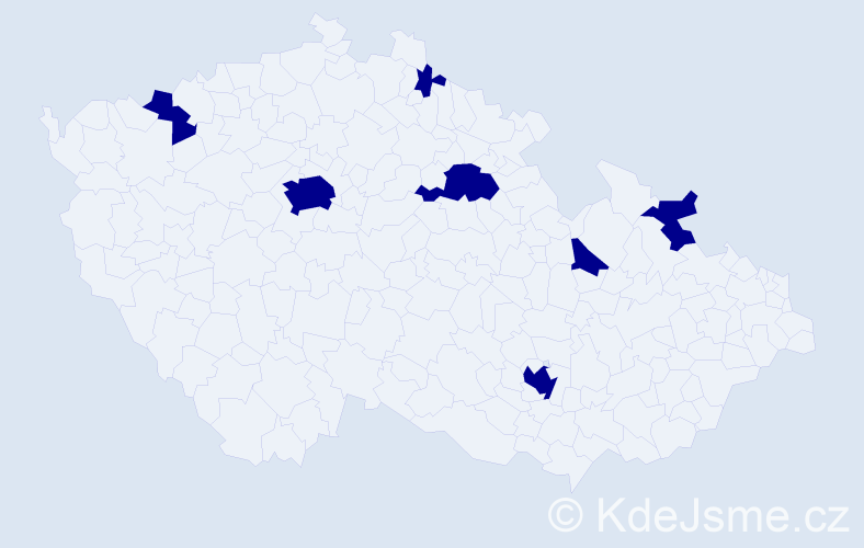 Jméno: 'Reno', počet výskytů 7 v celé ČR