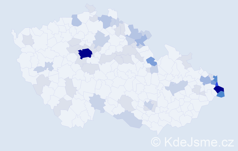 Jméno: 'Katarzyna', počet výskytů 174 v celé ČR
