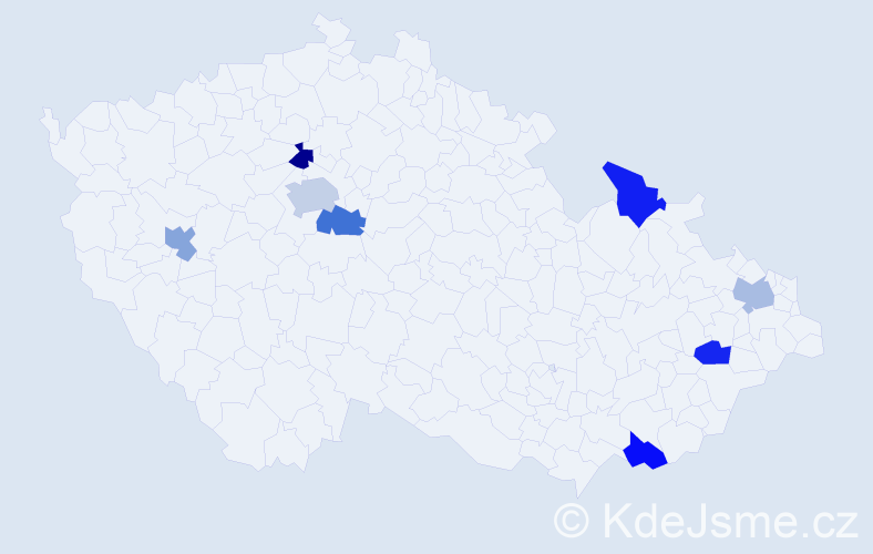 Jméno: 'Marie-Luisa', počet výskytů 9 v celé ČR