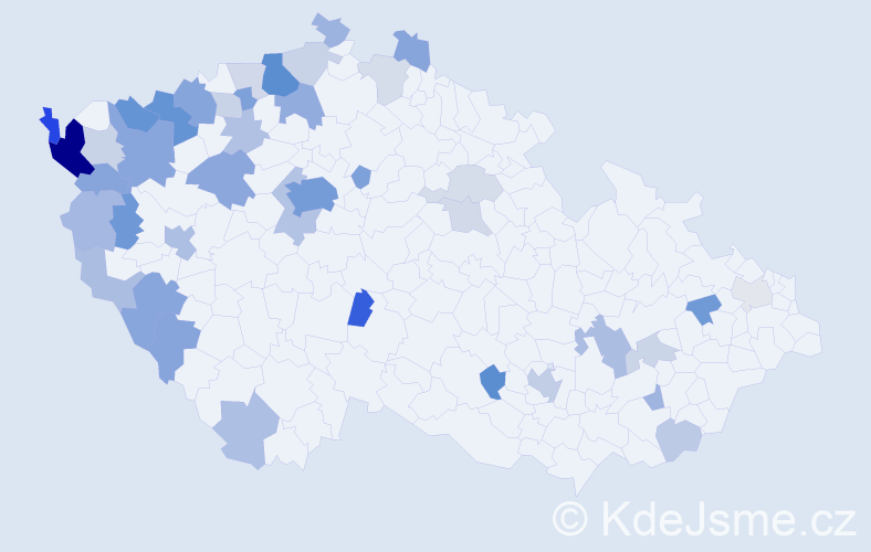 Jméno: 'Xuan', počet výskytů 107 v celé ČR