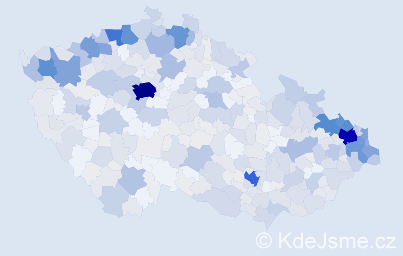Jméno: 'Brigita', počet výskytů 1401 v celé ČR