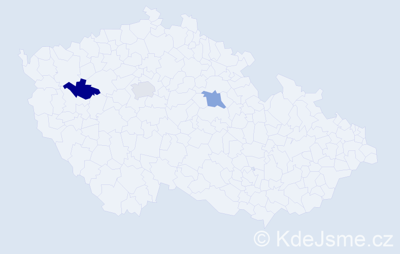 Jméno: 'Tugba', počet výskytů 3 v celé ČR