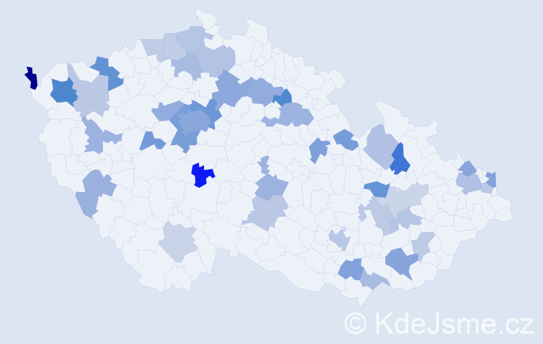 Jméno: 'Melinda', počet výskytů 74 v celé ČR