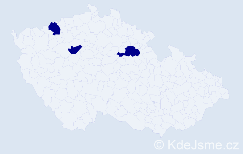 Jméno: 'Quoc Hao', počet výskytů 3 v celé ČR