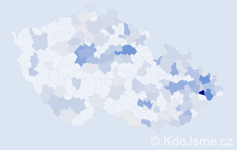 Jméno: 'Radan', počet výskytů 429 v celé ČR