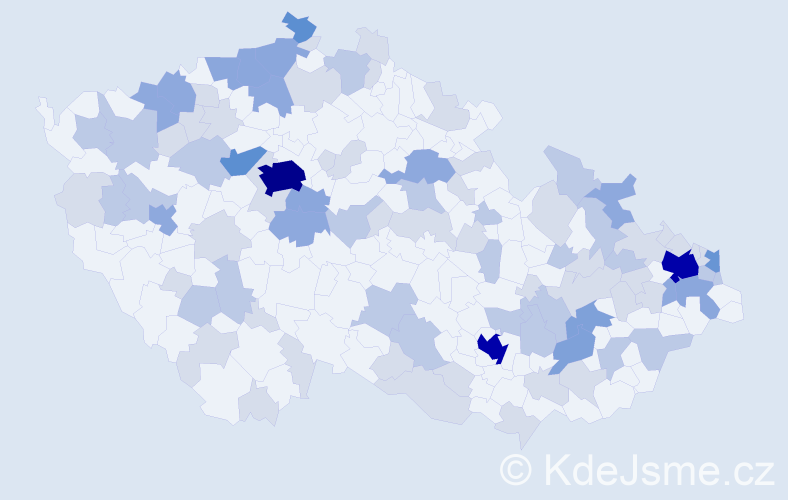 Jméno: 'Pamela', počet výskytů 224 v celé ČR