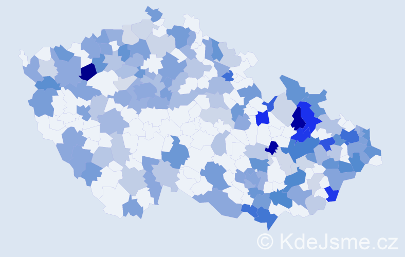 Jméno: 'Antonia', počet výskytů 299 v celé ČR