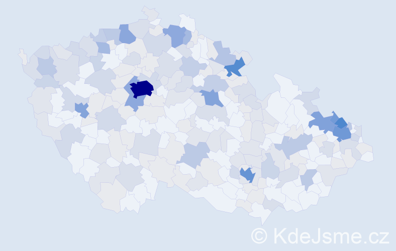 Jméno: 'Rita', počet výskytů 589 v celé ČR