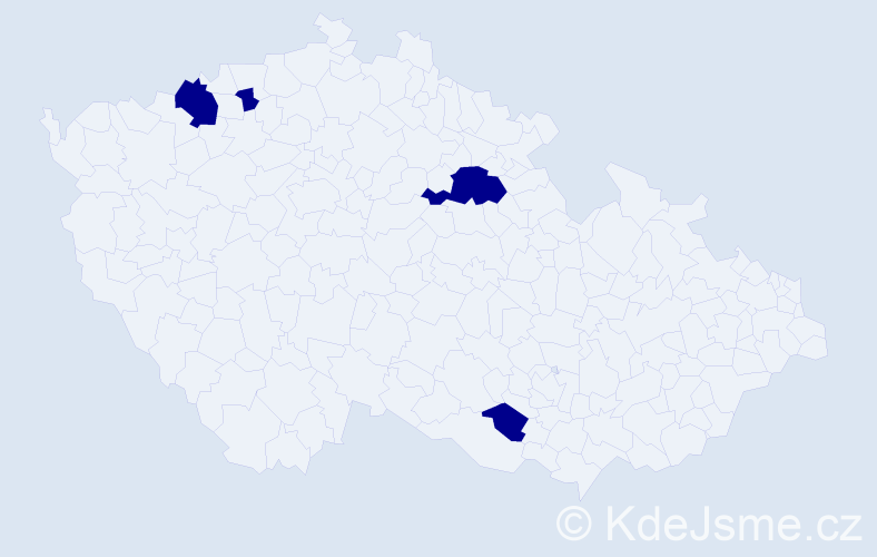 Jméno: 'Laco', počet výskytů 4 v celé ČR