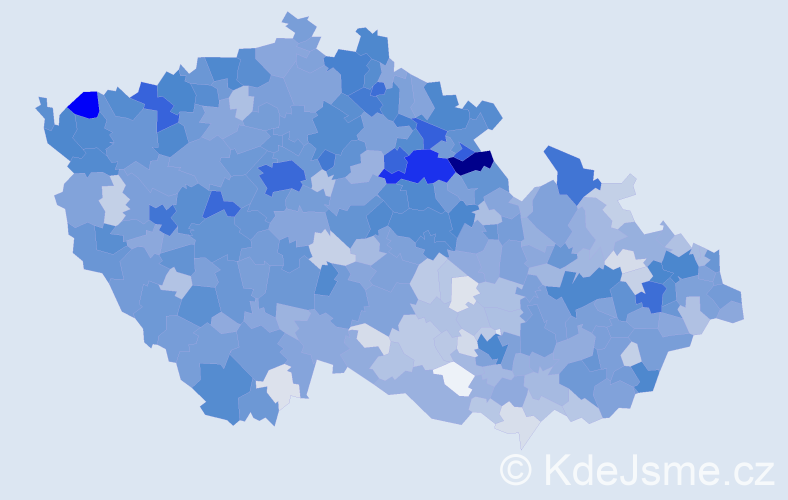 Jméno: 'Diana', počet výskytů 4081 v celé ČR