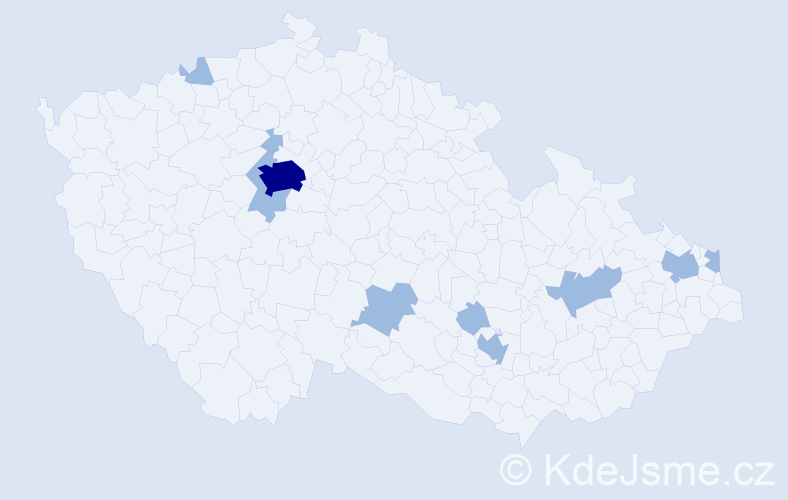 Jméno: 'Karine', počet výskytů 13 v celé ČR