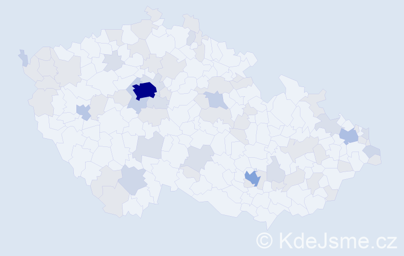 Jméno: 'Maja', počet výskytů 145 v celé ČR