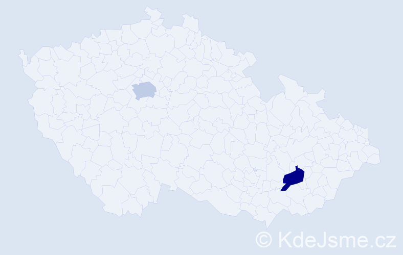 Jméno: 'Ritta', počet výskytů 4 v celé ČR