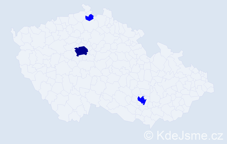 Jméno: 'Imran', počet výskytů 4 v celé ČR