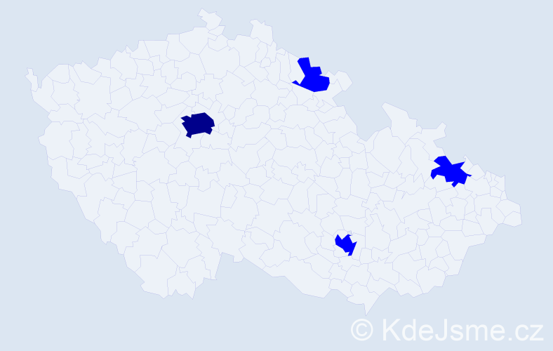 Jméno: 'David Gabriel', počet výskytů 5 v celé ČR