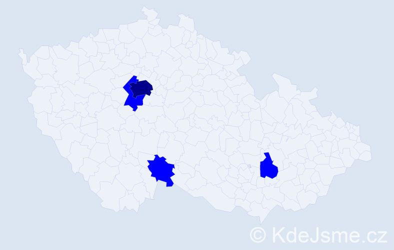 Jméno: 'Kryštof Adam', počet výskytů 5 v celé ČR