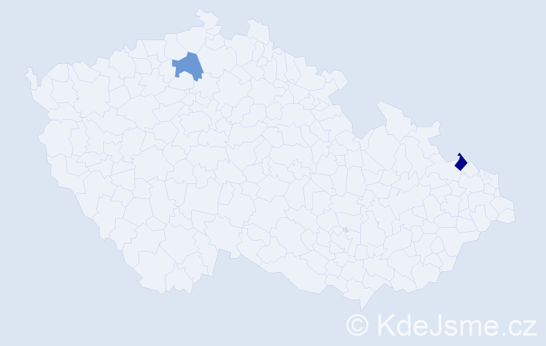 Jméno: 'Friedhelm', počet výskytů 2 v celé ČR