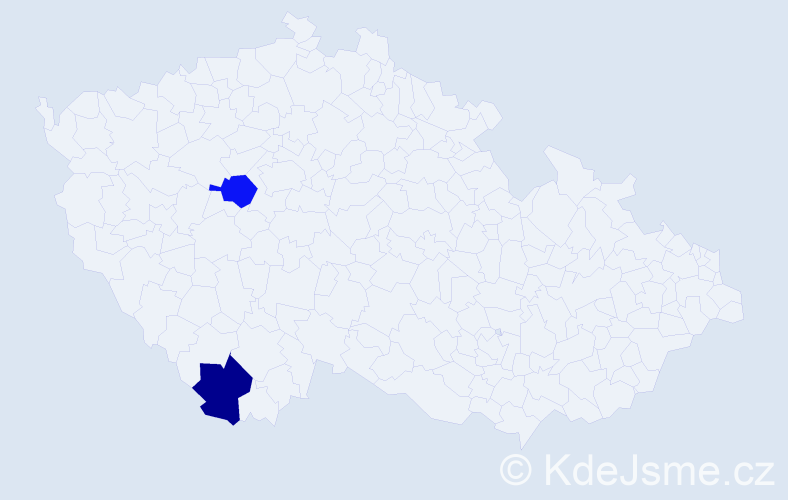 Jméno: 'Raad', počet výskytů 2 v celé ČR