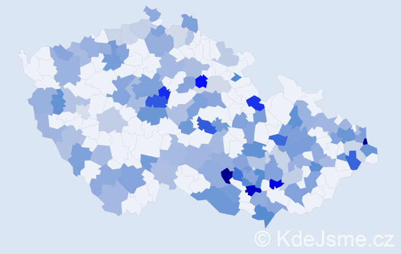 Jméno: 'Bibiana', počet výskytů 217 v celé ČR