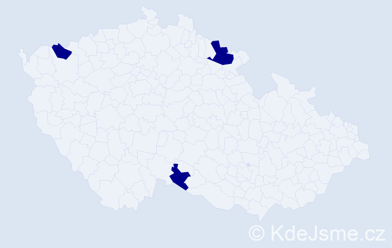 Jméno: 'Tuyet Nhung', počet výskytů 3 v celé ČR
