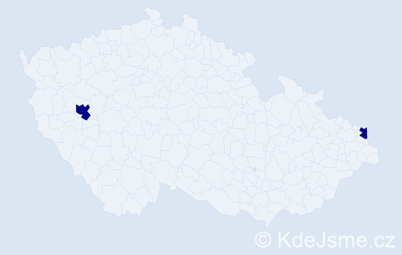 Jméno: 'Stefo', počet výskytů 2 v celé ČR