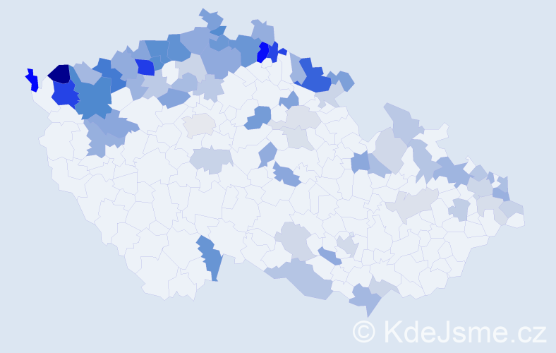 Jméno: 'Wolfgang', počet výskytů 163 v celé ČR