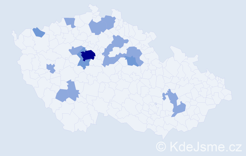 Jméno: 'Ludiše', počet výskytů 26 v celé ČR