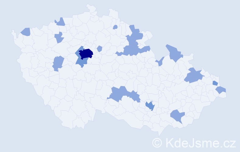 Jméno: 'Aron', počet výskytů 31 v celé ČR