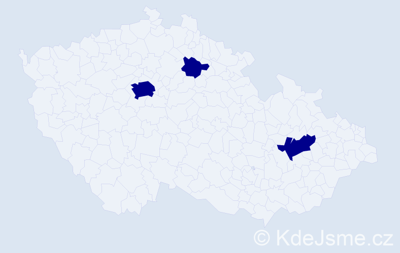 Jméno: 'Paul Adrian', počet výskytů 3 v celé ČR