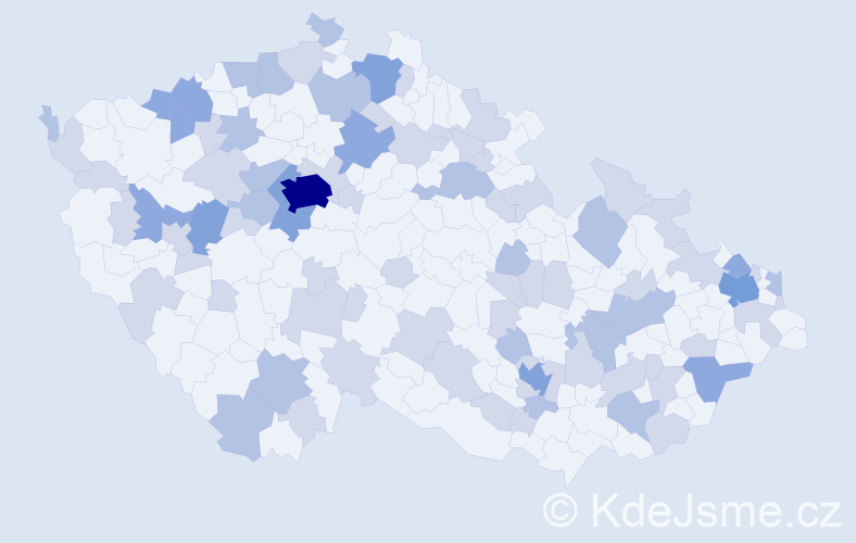 Jméno: 'Madlen', počet výskytů 144 v celé ČR