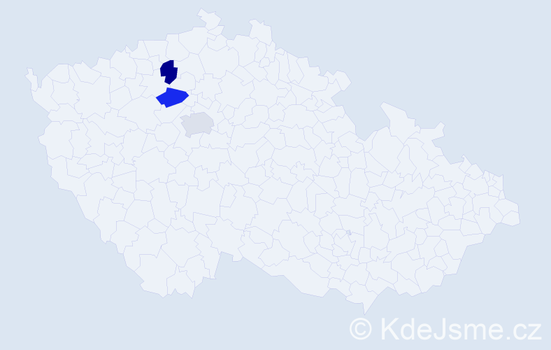 Jméno: 'Libuše Anna', počet výskytů 3 v celé ČR