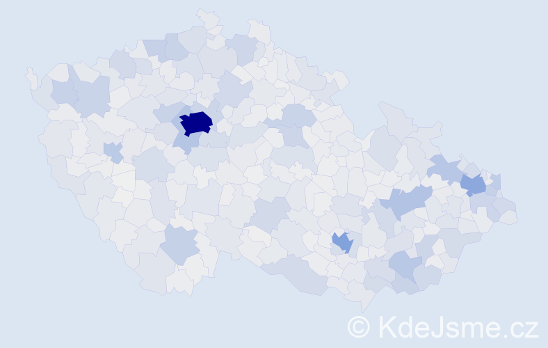 Jméno: 'Alžběta', počet výskytů 13167 v celé ČR