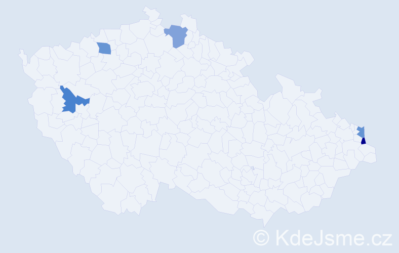 Jméno: 'Simona Anna', počet výskytů 5 v celé ČR