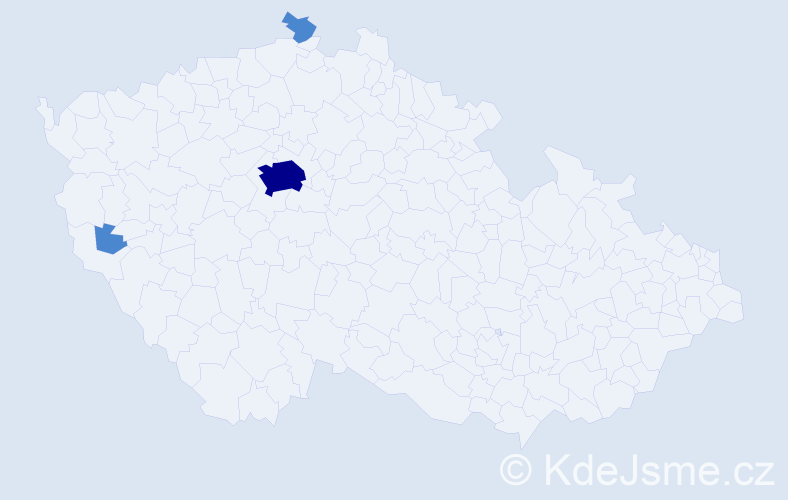 Jméno: 'Ngoc Thanh', počet výskytů 5 v celé ČR