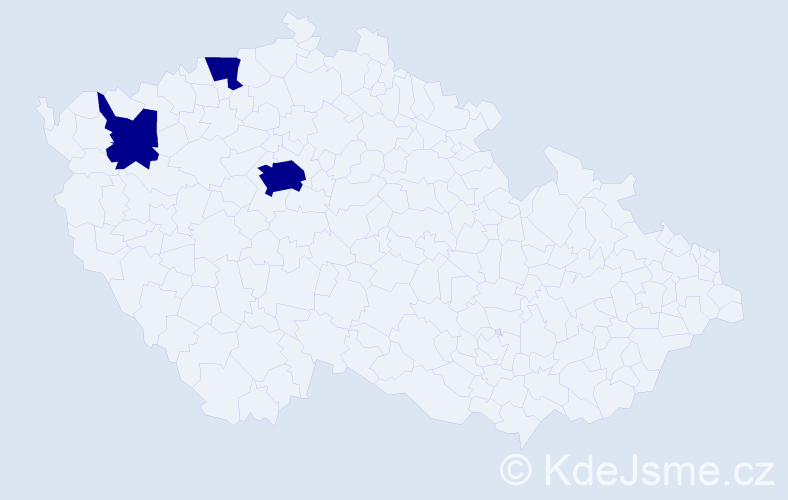 Jméno: 'Van Ket', počet výskytů 3 v celé ČR
