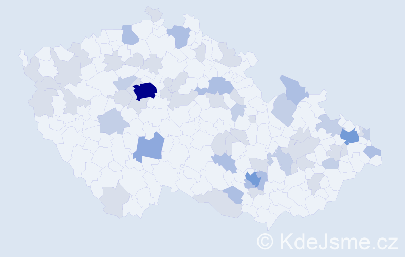 Jméno: 'Teodora', počet výskytů 115 v celé ČR