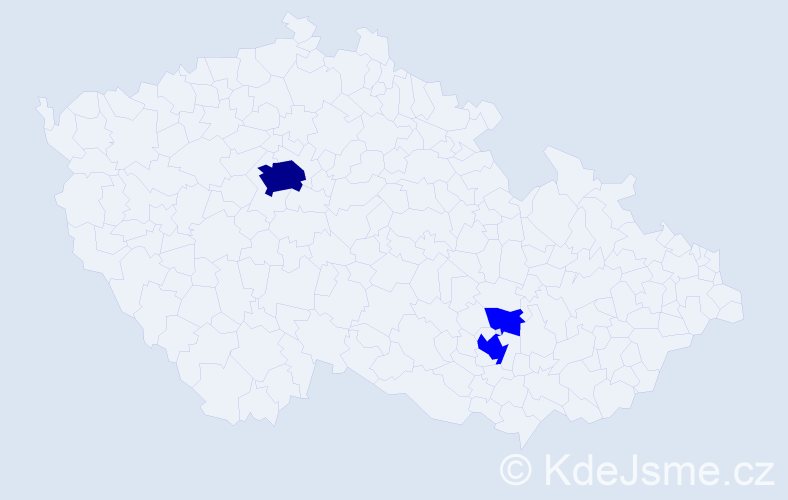 Jméno: 'Kofi', počet výskytů 4 v celé ČR