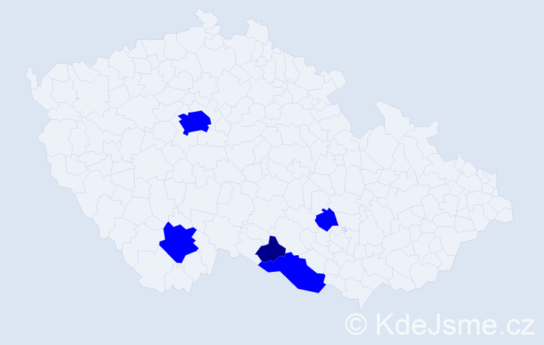 Jméno: 'Natalia Vladimirovna', počet výskytů 6 v celé ČR