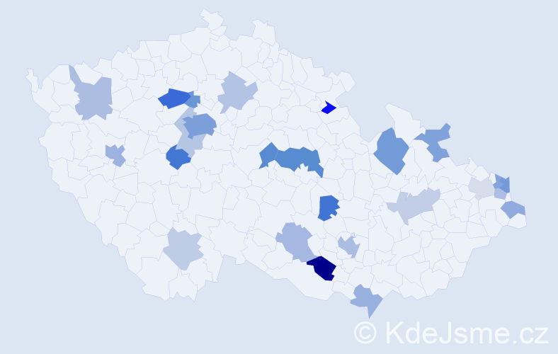 Jméno: 'Salome', počet výskytů 50 v celé ČR