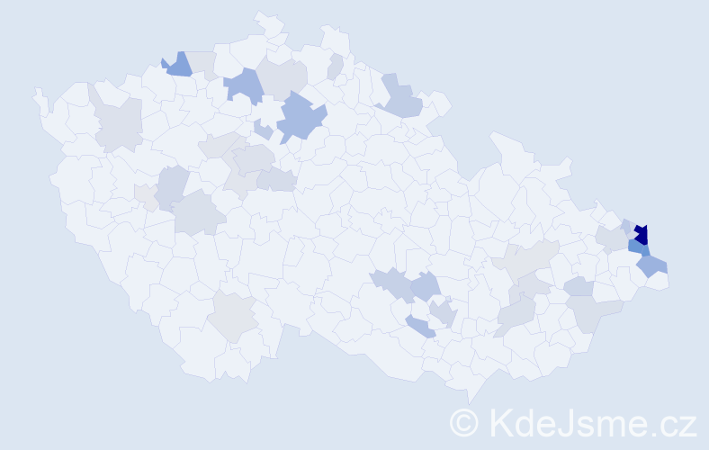 Jméno: 'Wieslaw', počet výskytů 88 v celé ČR