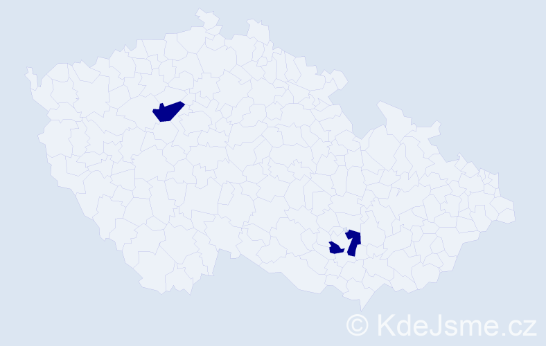 Jméno: 'Dona', počet výskytů 2 v celé ČR