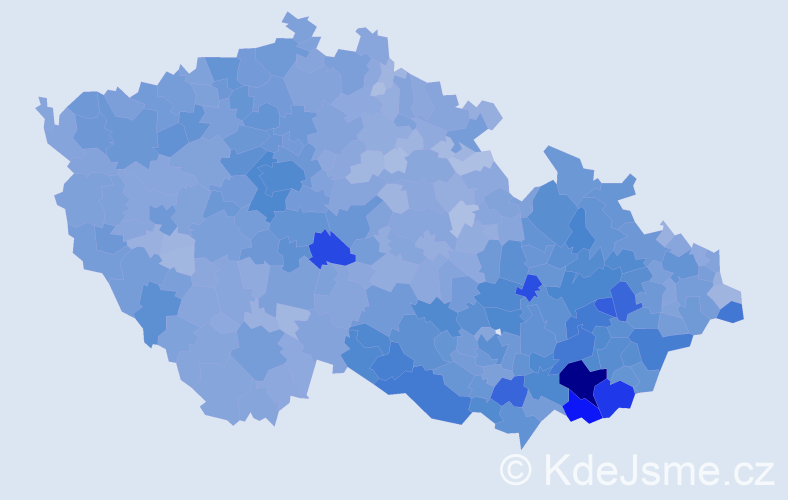 Jméno: 'Antonín', počet výskytů 56345 v celé ČR