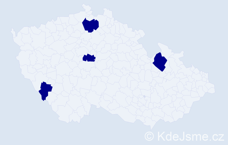 Jméno: 'Roman Karel', počet výskytů 4 v celé ČR