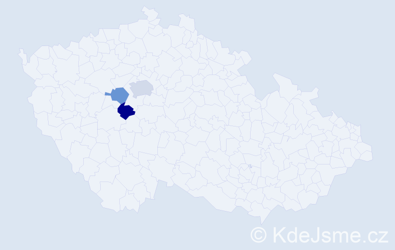 Jméno: 'Shuangling', počet výskytů 4 v celé ČR